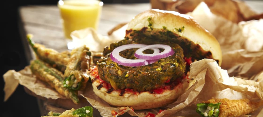 Koftas in Mumbai Street Food Style Burger